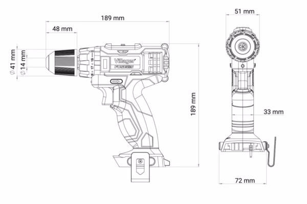 Fuse akumulatorska bušilica VLN 3220-2BSC - Slika 36