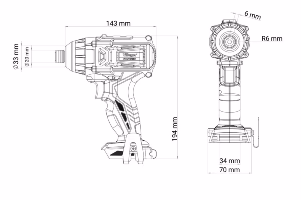 Fuse akumulatorski brushless udarni zavrtač VLP 5420 - Slika 18