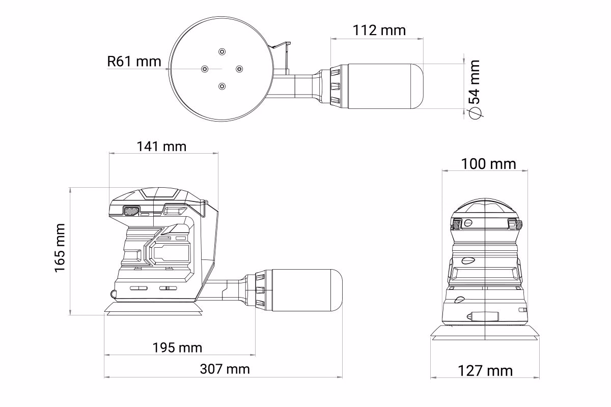 Fuse akumulatorska rotaciona brusilica VLN 7220 - Slika 38