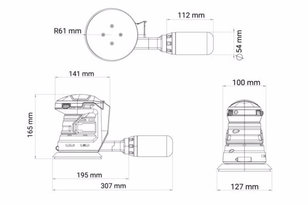 Fuse akumulatorska rotaciona brusilica VLN 7220 - Slika 19