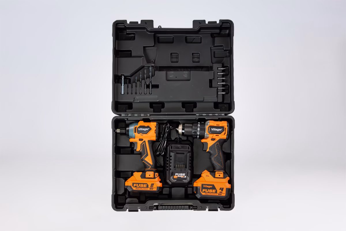 FUSE set bušilica VLP 5121 + odvrtač VLP 6420, baterija 1x2,0Ah,1x4,0Ah, punjač 2,4A - Slika 2